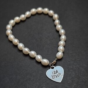 I Am Loved Cultured Pearl Bracelet
